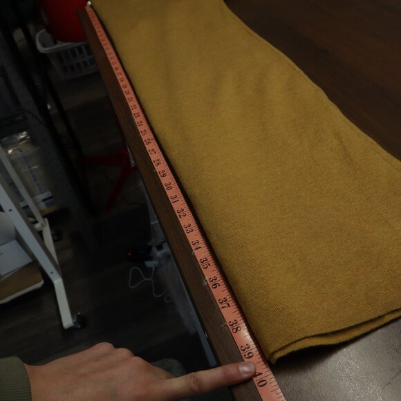 Babaton Wool Knit Long Cardigan Womens S Mustard NW)T Duster Staple Capsule Boho - Picture 7 of 10